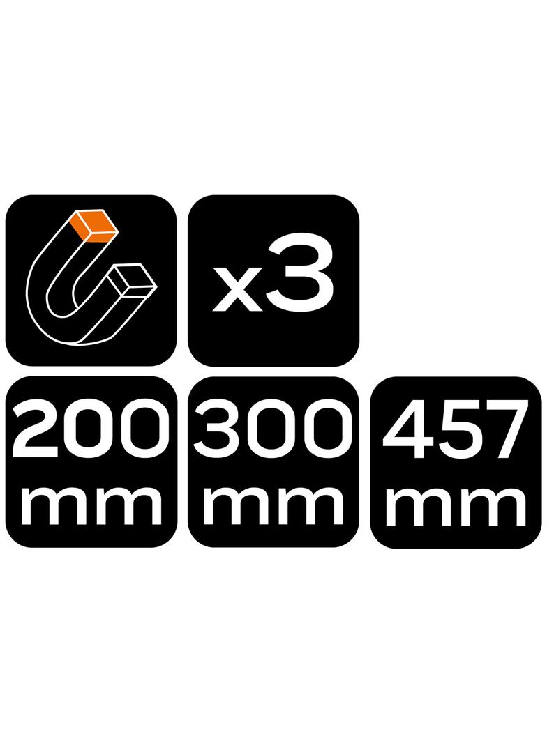 Listwy magnetyczne zestaw 3 szt.