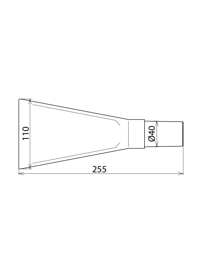 Dysza płaska szer. 110 / dł. 260 mm