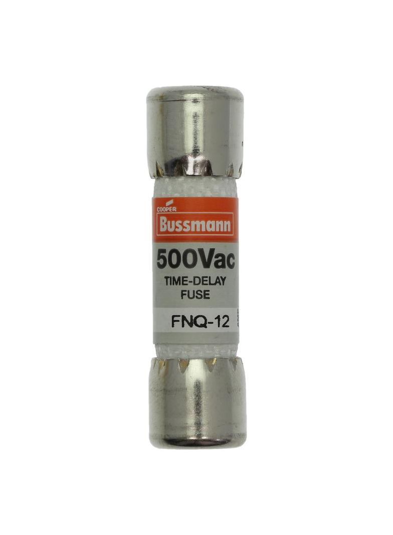 BUSS MIDGET FUSE 12A 600VAC zwłoczna 10,3 x 38,1mm FNQ-12 EATON