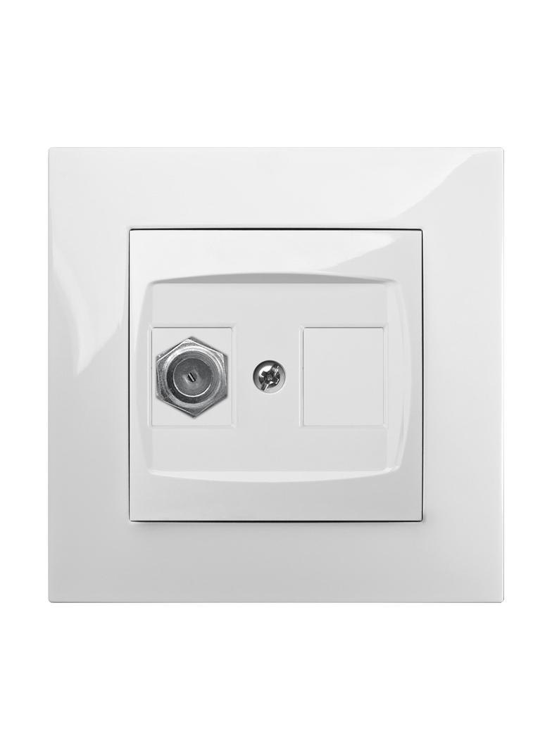 CARLA gniazdo TV typ F-F b/R