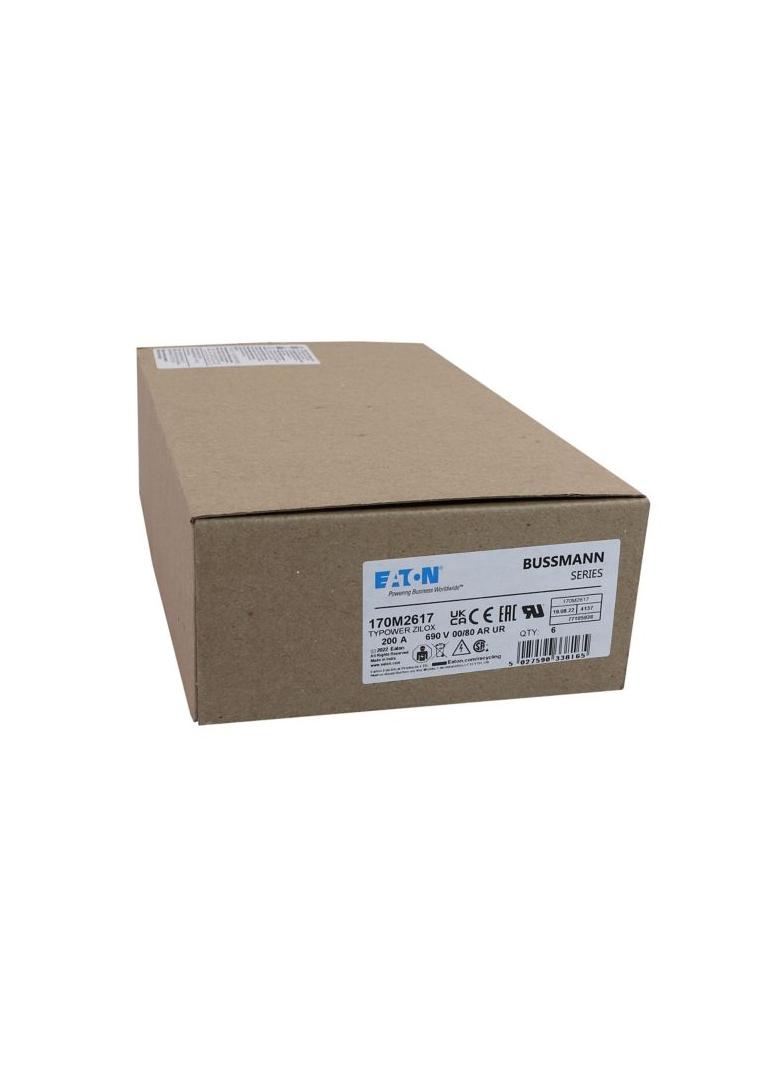 200A 690V aR 00/80 SQ. BODY IND. FUSE Wkładka szybka 200A AC 690V DIN 00 30x51x100 mm aR, 170M2617 E