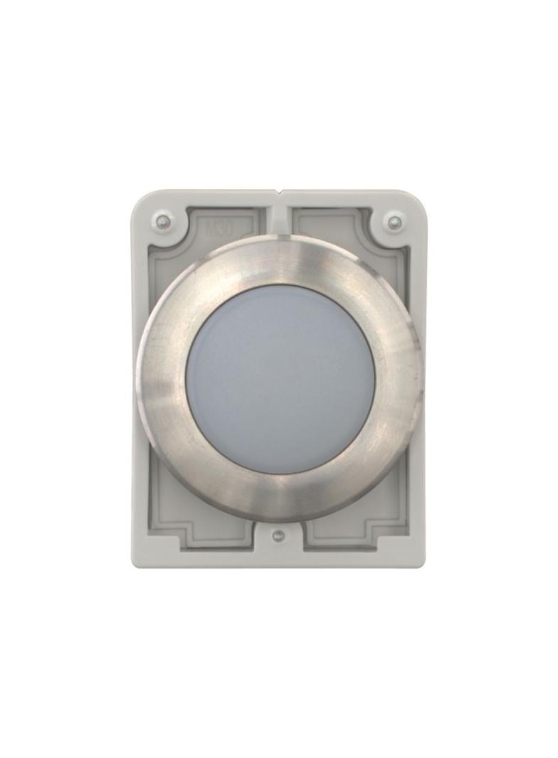 M30I-FL-W-* Lampka sygn. 30mm płaska biały opis ind. stal nierdzewna 188054 188048 EATON