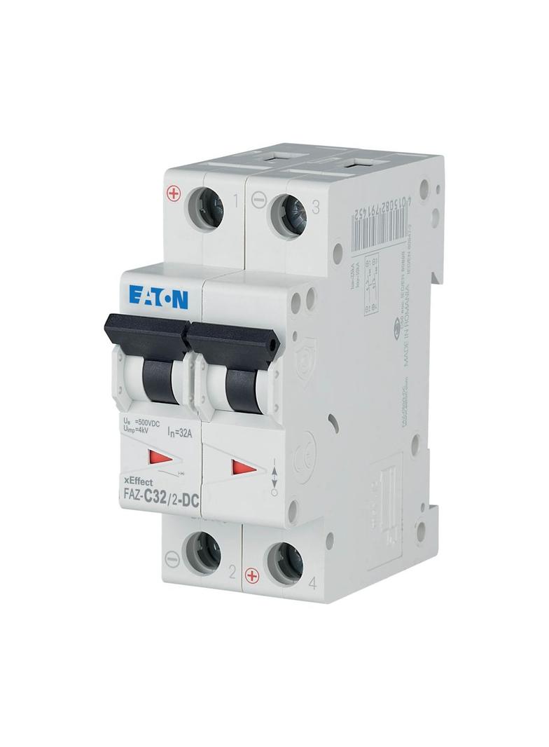 FAZ-C32/2-DC Wyłącznik nadprądowy 10kA DC C32A 2P 279143 EATON