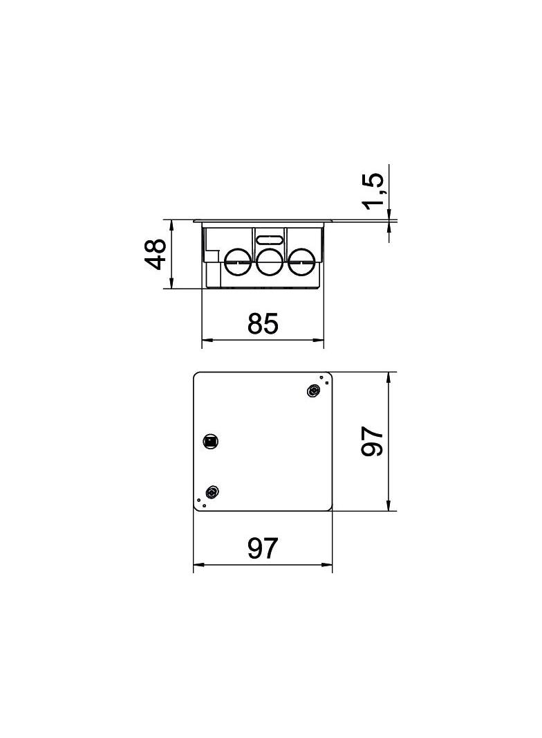 UV 80 K, PUSZKA PODT.ROZGAŁ.Z POKR.UV80K