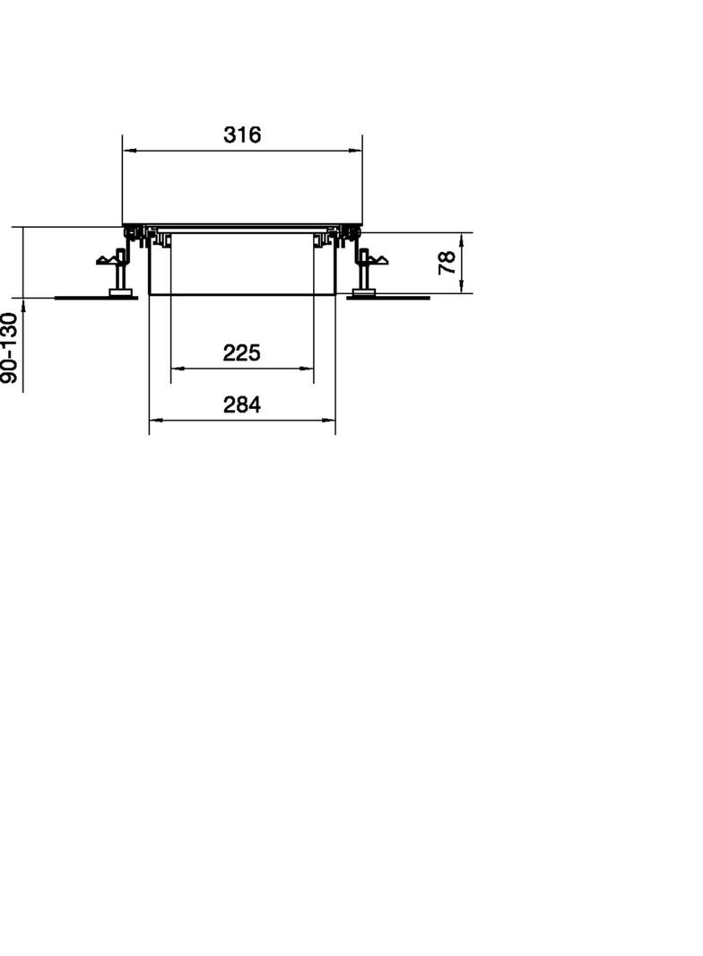 tehalit.BK Kanał współpoziomy wanna stalowa BKW 300x(90-130)mm stal BKW300090 HAGER