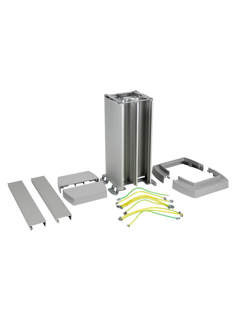 Minikolumna 4-komorowa 0,3m, aluminiowa, Legrand