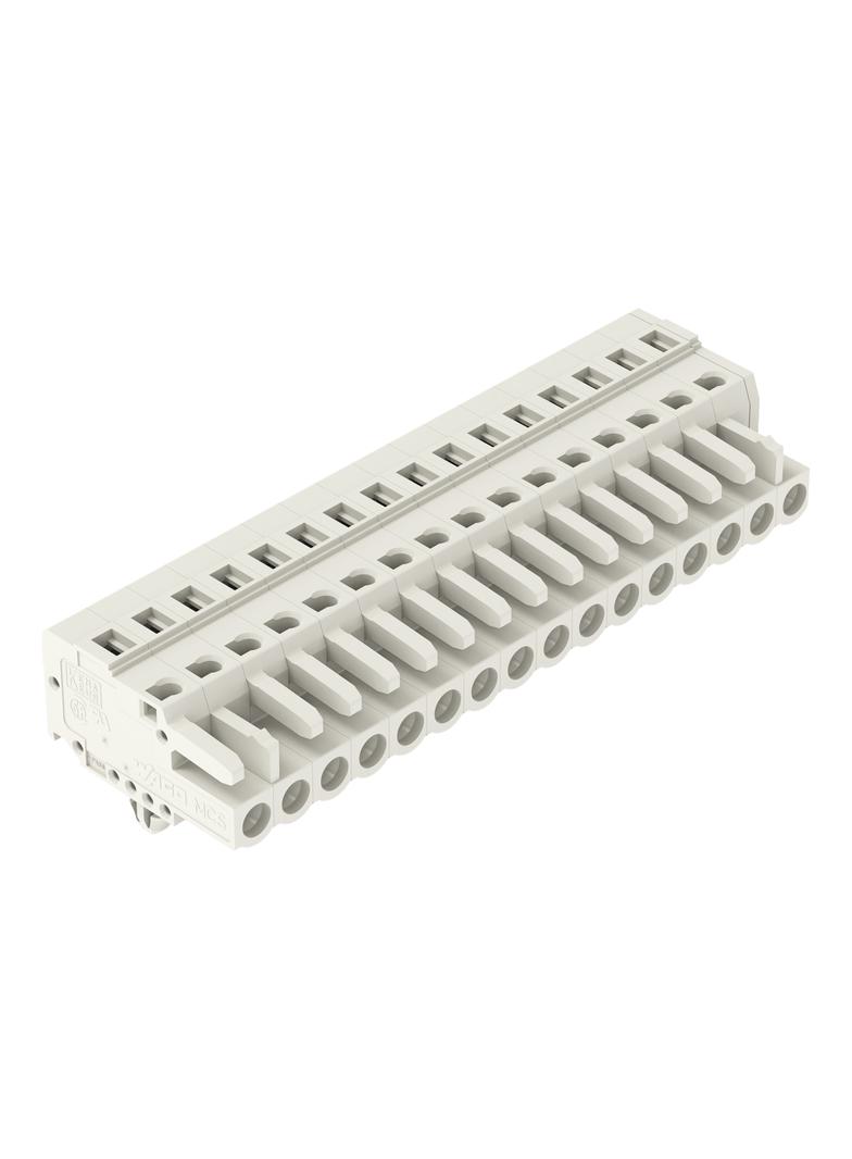 MCS-MIDI Classic gniazdo 16-bieg. j-szare raster 5 mm /25szt./ WAGO