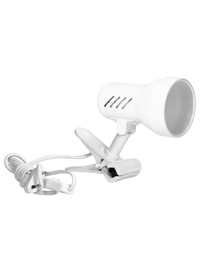 Dalla lampa biurkowa z klipsem 40W E27 stal + tworzywo biała DL-10/W ORNO