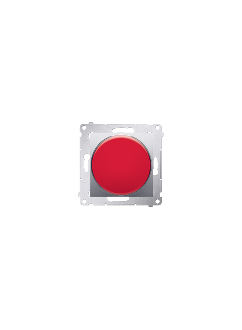 Simon 54 Sygnalizator świetlny LED – światło czerwone 230V srebrny mat DSS2.01/43 KONTAKT