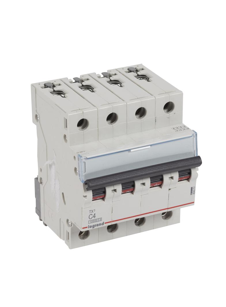WYŁĄCZNIK NADPRĄDOWY S 314 4P C 4A 10000A SERII TX3, Legrand