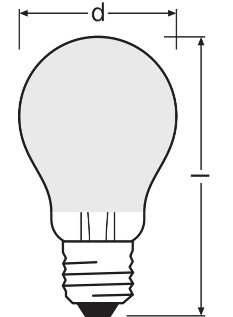 Lampa LED COMFORT/SUPERIOR DIM Classic A60 szkło matowe 5,8W/940 E27