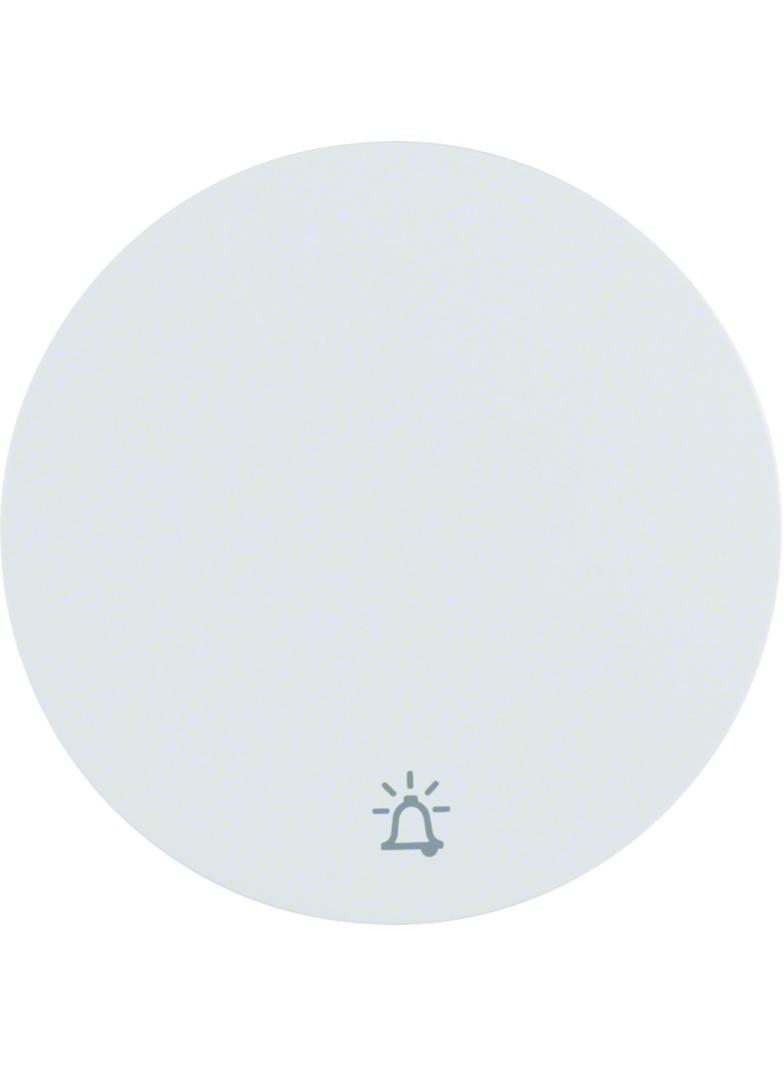 BERKER R.1/R.3 Klawisz nadrukowany symbol dzwonek do łącznika klaw. pojedyncza biały 16202069 HAGER