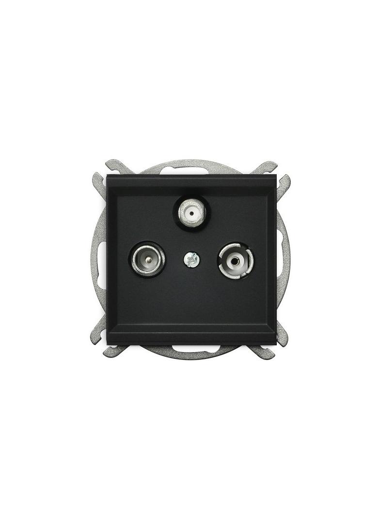 SONATA Gniazdo RTV-DATA - kolor czarny metalik