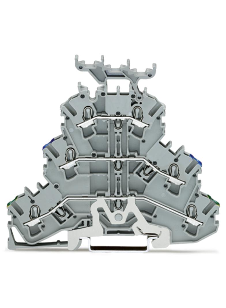 TOPJOBS złączka 3-piętrowa 2,5 mm2 PE/N/L szara