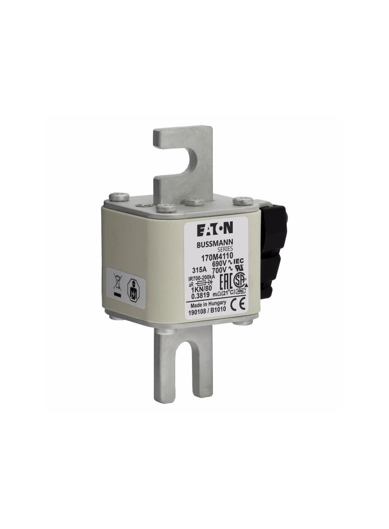 315A 690V 1KN/80 aR INDICATOR FUSE Wkładka szybka 315A AC 690V DIN 1 53x69x108 mm aR DIN 170M4110 EA