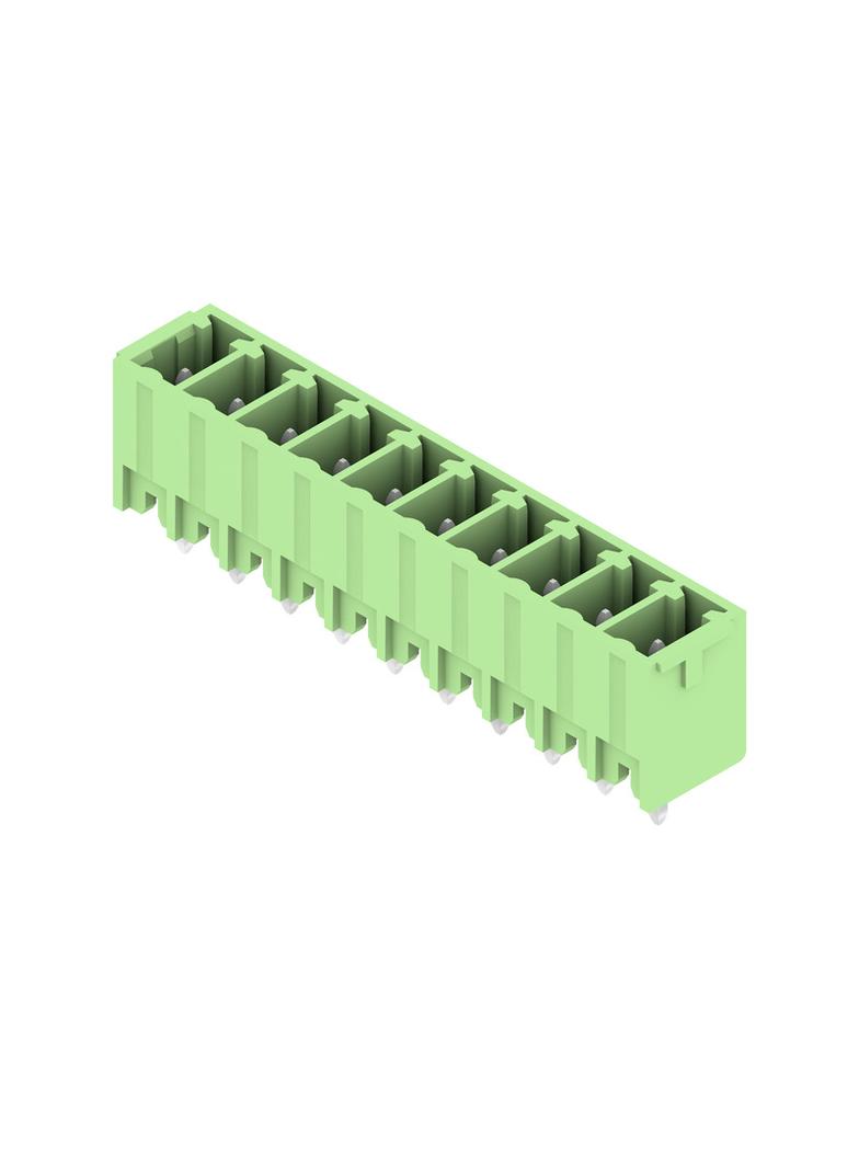 SC 3.81/10/180G 3.2SN GN BX Wtyki PCB (złącza płyty), 3.81 mm, Liczba biegunów: 10, kąt odejścia: 180° /42szt./ 1793670000 WEIDMÜLLER