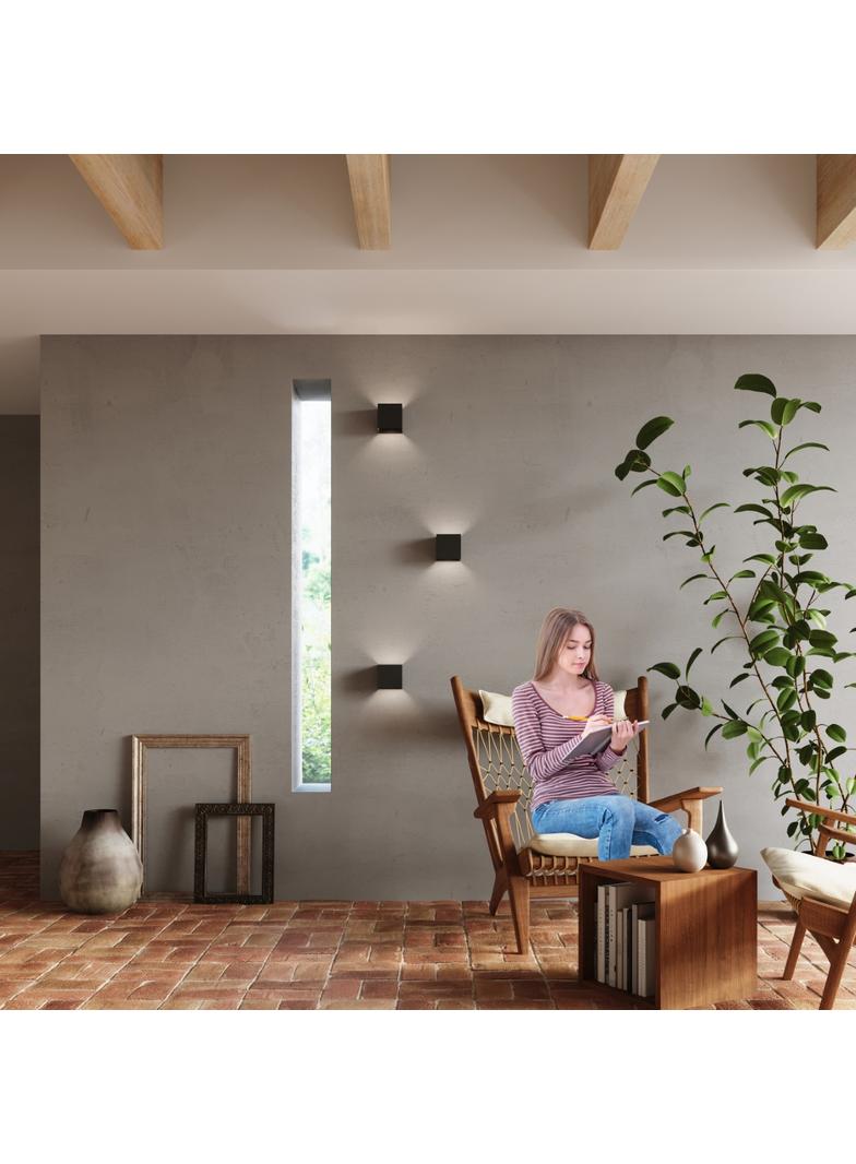 Sollux Kinkiet LUCA czarny LED IP54 SL.0545