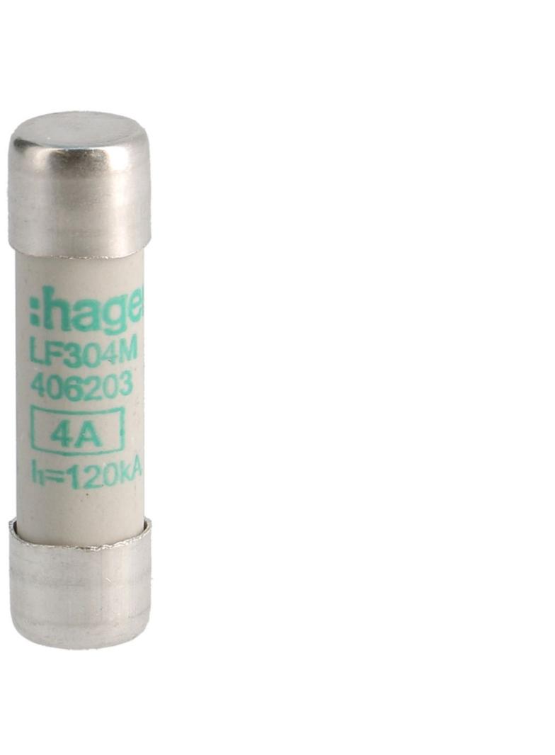 Wkładka bezpiecznikowa cylindryczna CH-10 10x38mm aM 4A 500VAC LF304M HAGER