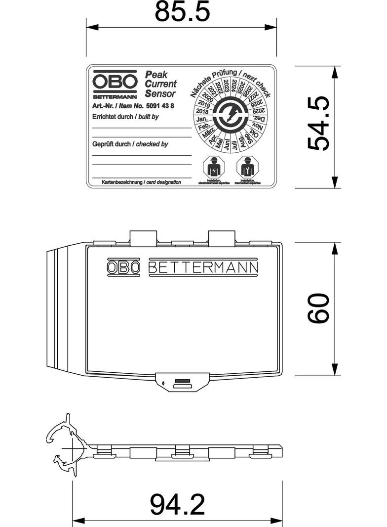 MK-B, KARTA MAGNETYCZNA MK-B