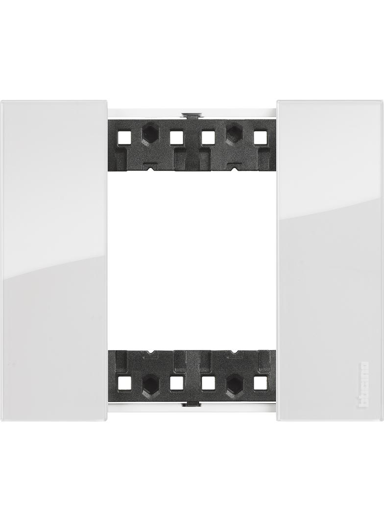 Living Now - Ramka 2 Moduły - Ice Bticino KA4802DW LEGRAND