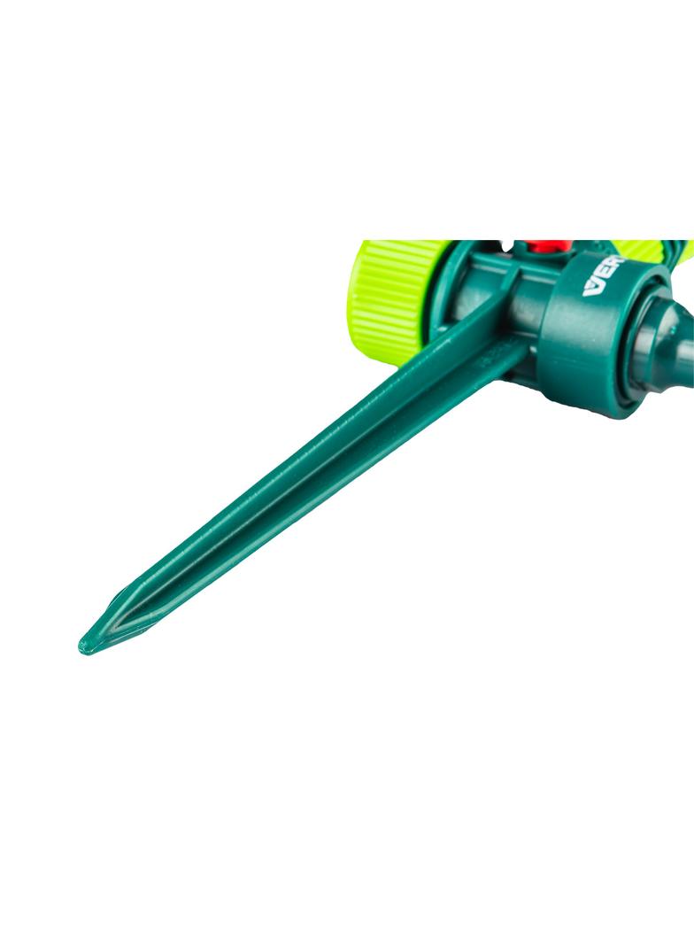 Zraszacz ogrodowy, regulowany zakres kąta podlewania 0° - 360°, powierzchnia podlewania max 78 m2