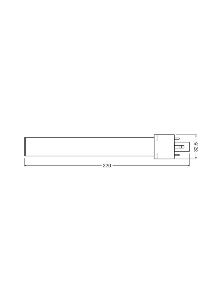 Lampa DULUX S LED FR 11 CCG, AC mains 6W 830 G23