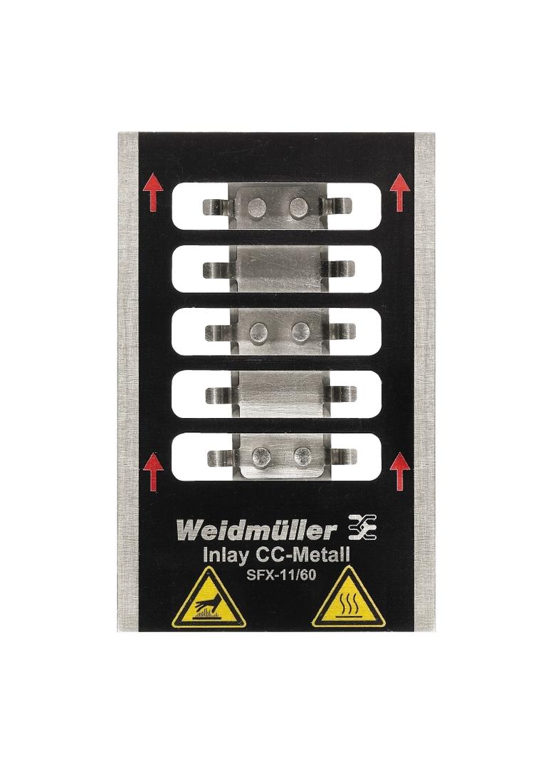 INLAY SFX-M 11/60 Wkład (znakowanie urządzenia), typ znacznika: SFX-M 11/60, Wykonanie: Uchwyt na 5 oznaczników /1szt./ 1341110000 WEIDMÜLLER