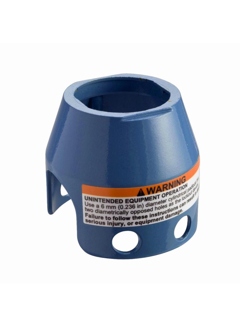 Harmony XB6 Osłona do główki grzybkowej O40, niebieskia, blokowana kłódką