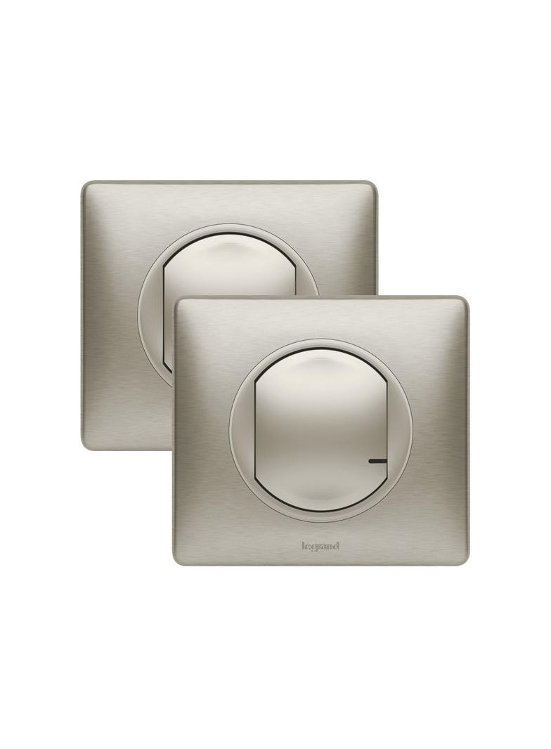 CELIANE WITH NETATMO - ZESTAW GOTOWY DO MONTAŻU ŁĄCZNIK CONNECTED+ŁĄCZIK BEZPRZEWODOWY TYTANOWY, Leg