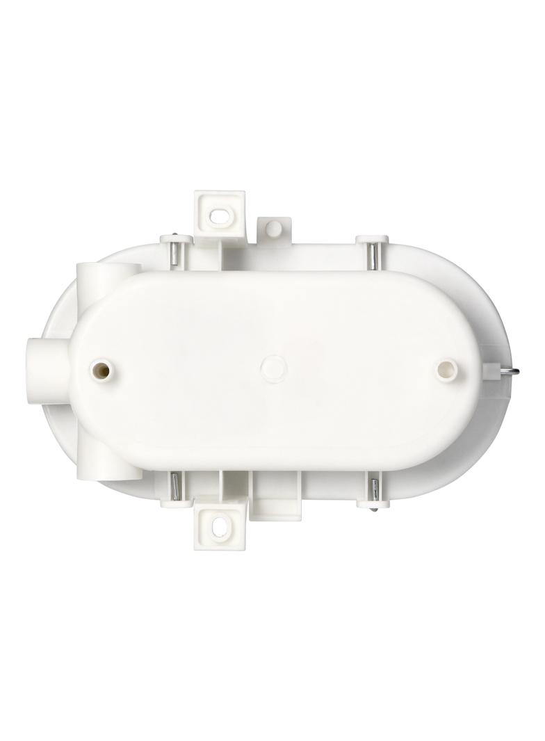 Oprawa oświetleniowa BODRUM E27 max. 15W IP54 klosz szklany stalowa osłona biała AD-OP-6561WE27SPS ORNO