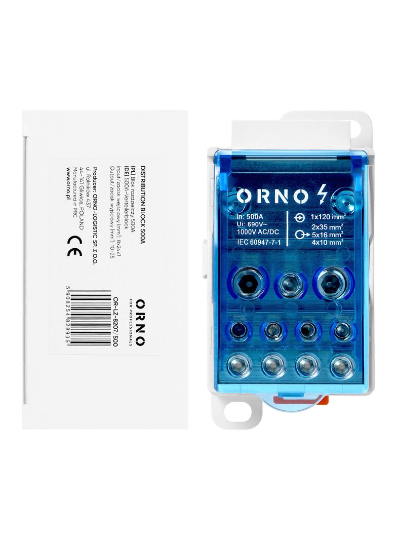 Blok rozdzielczy 500A OR-LZ-8207/500 ORNO