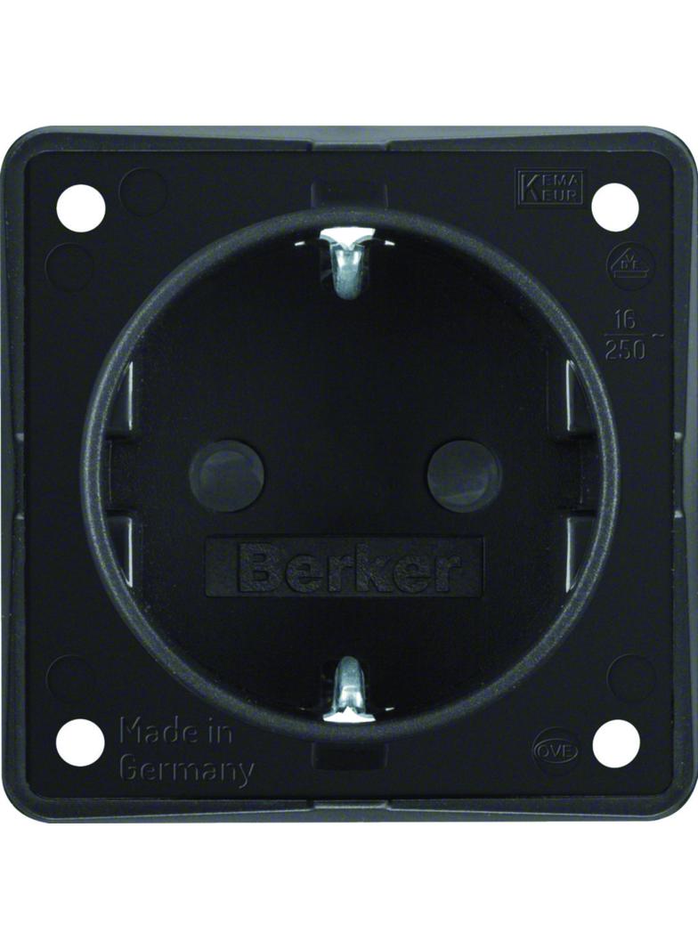 BERKER Integro Flow Gniazdo SCHUKO z podwyższoną ochroną styków cz 947792503 HAGER