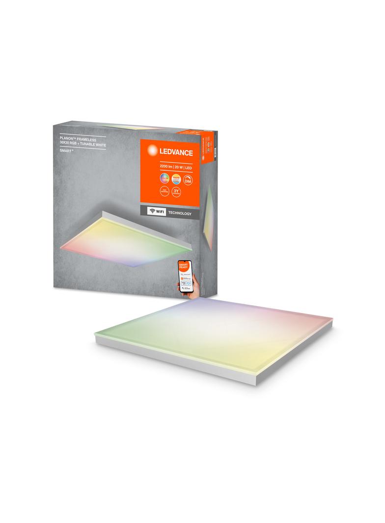 Oprawa SMART+ Planon Frameless Square WIFI TW + RGB 300x300