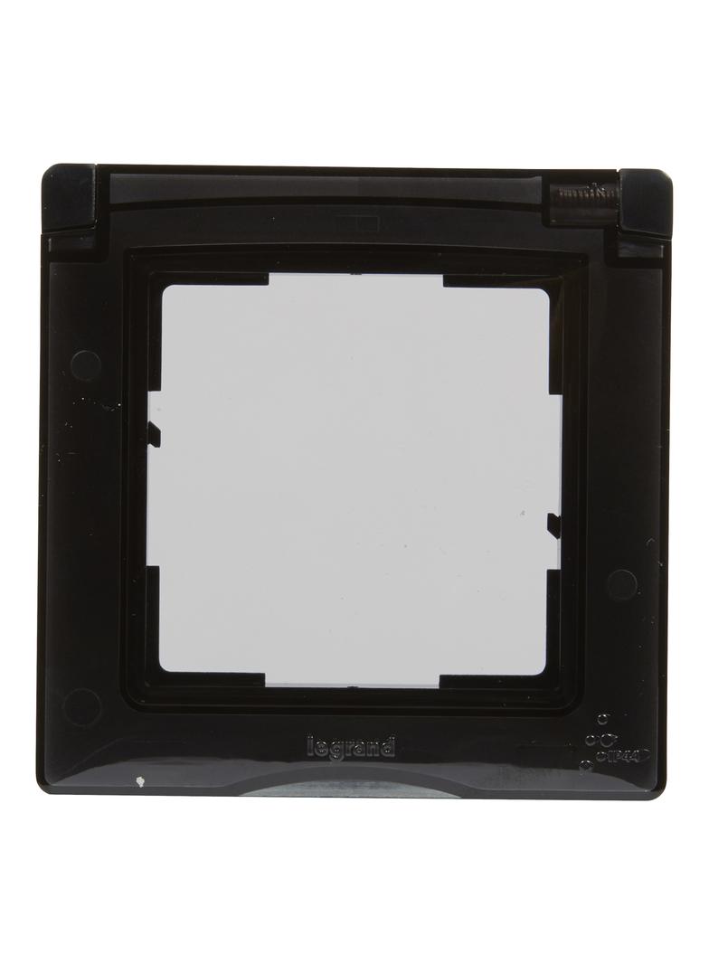 Suno Ramka Pojedyncza Szczelna IP44 Czarny 721444 LEGRAND