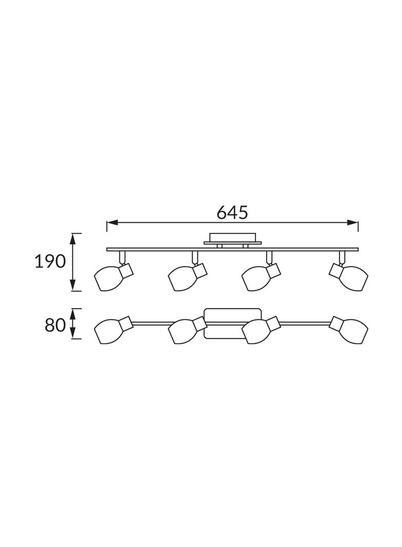 Oprawa ścienno-sufitowa HL793N CHROME 00598 IDEUS