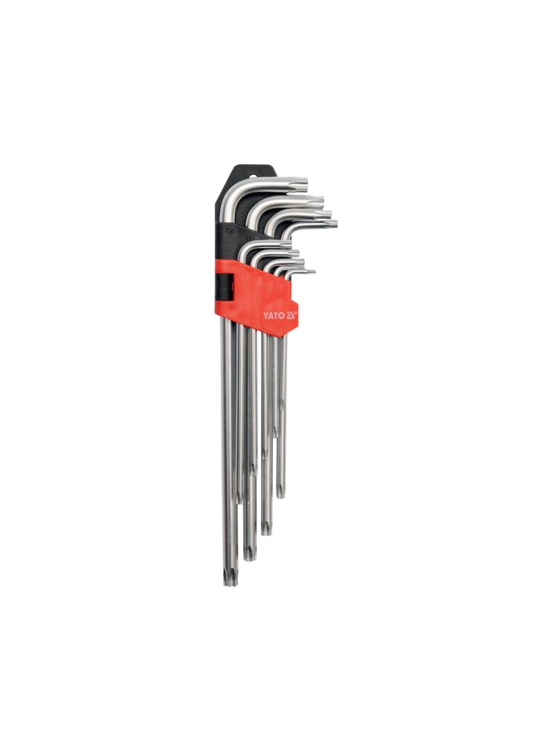 KLUCZE TORX 9CZ. T10 - T50 DŁUGIE Cr-V