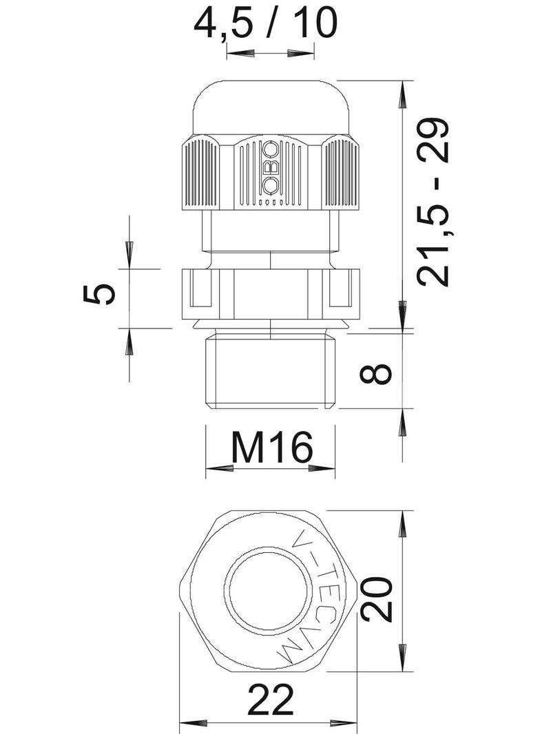DŁAWIKI V-TEC M16X1,5 SREB.SZ.