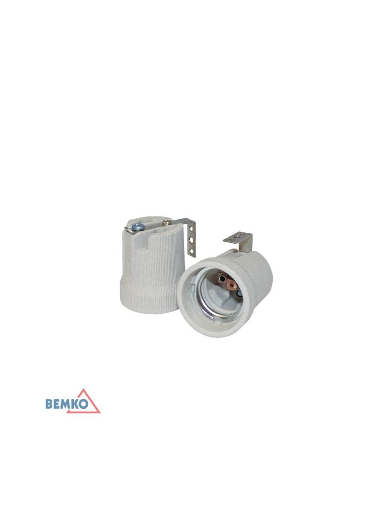 OPRAWKA CERAMICZNA E27 Z UCHWYTEM U