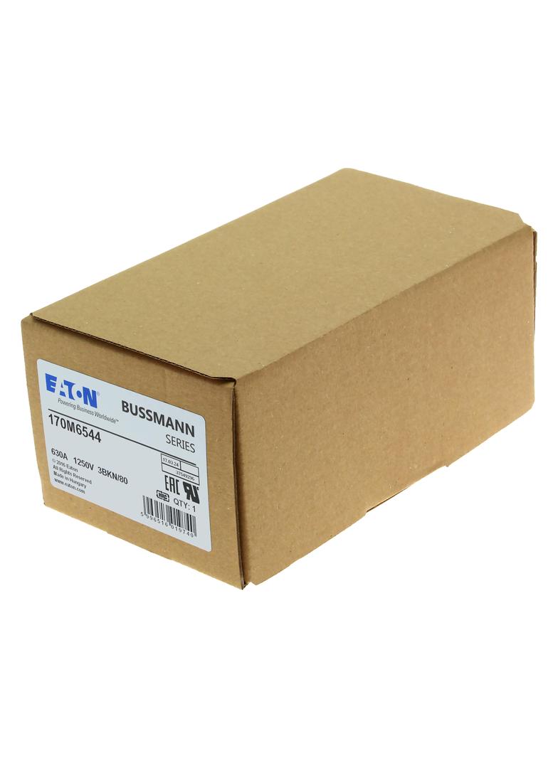 FUSE 630A 1250V 3BKN/80 AR CU Wkładka szybka 630A AC 1250V rozmiar 3 76x92x83 mm aR IEC UL 170M6544