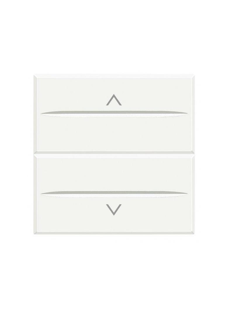 AXOLUTE - PRZYCISK PODWÓJNY Z BLOKADĄ 2 MODUŁY AXIAL BIAŁY, Bticino