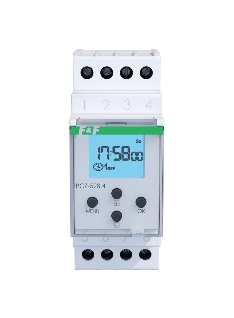 Zegar sterujący uniwersalny roczny astro tygodniowy z NFC iOS Android PCZ-528.4 F&F