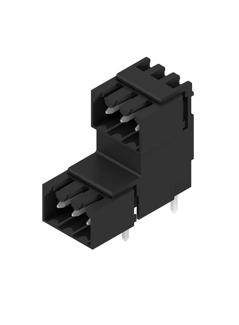 SLD 3.50V/06/90G 4.5SN BK BX Wtyki PCB (złącza płyty), 3.50 mm, Liczba biegunów: 6, kąt odejścia: 90° /50szt./ 1699270000 WEIDMÜLLER