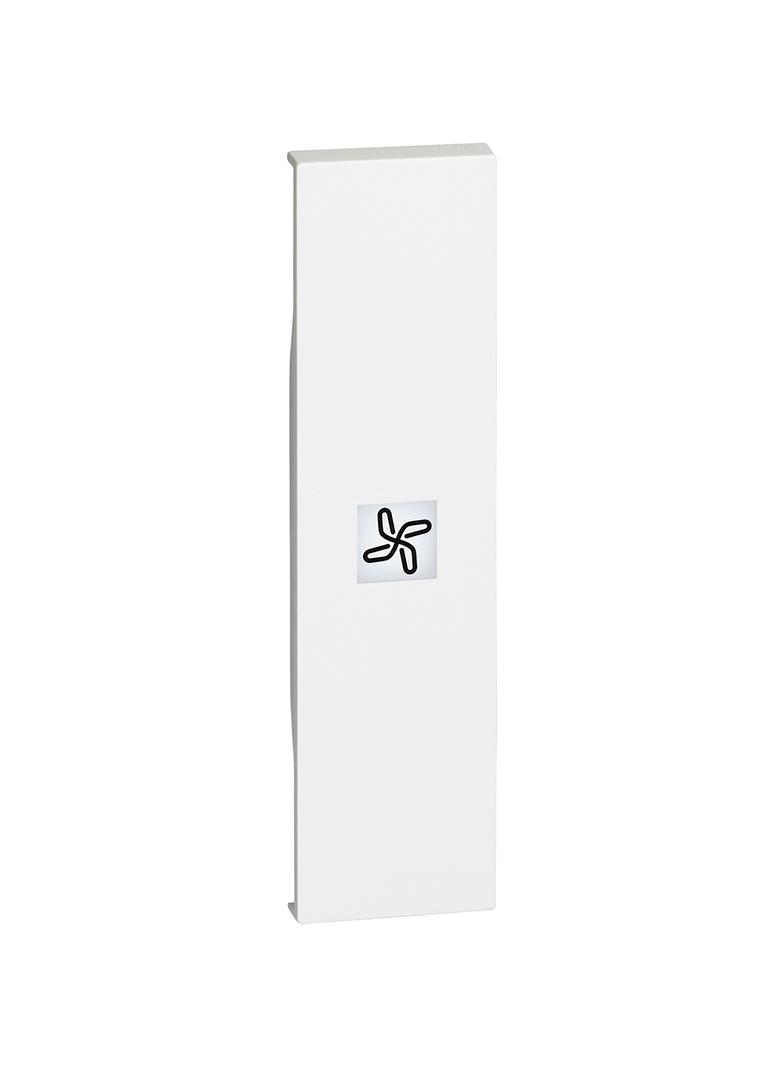 LIVING NOW - KLAWISZ Z OKIENKIEM PODŚWIETLENIA  WENTYLACJA  - 1 MODUŁ - BIEL, Bticino