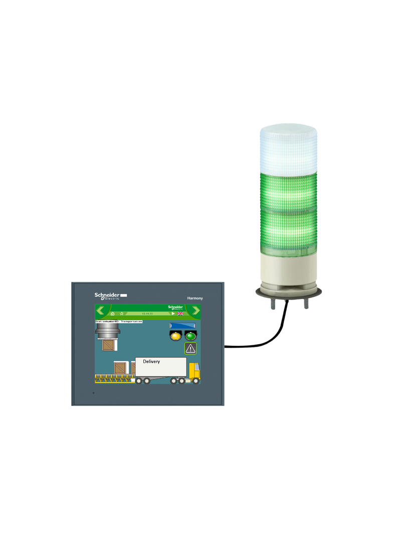 Harmony XVGU Kolumna sygnalizacyjna z buczkiem wielokolorowa LED 5V fi60 XVGU3SWV Schneider
