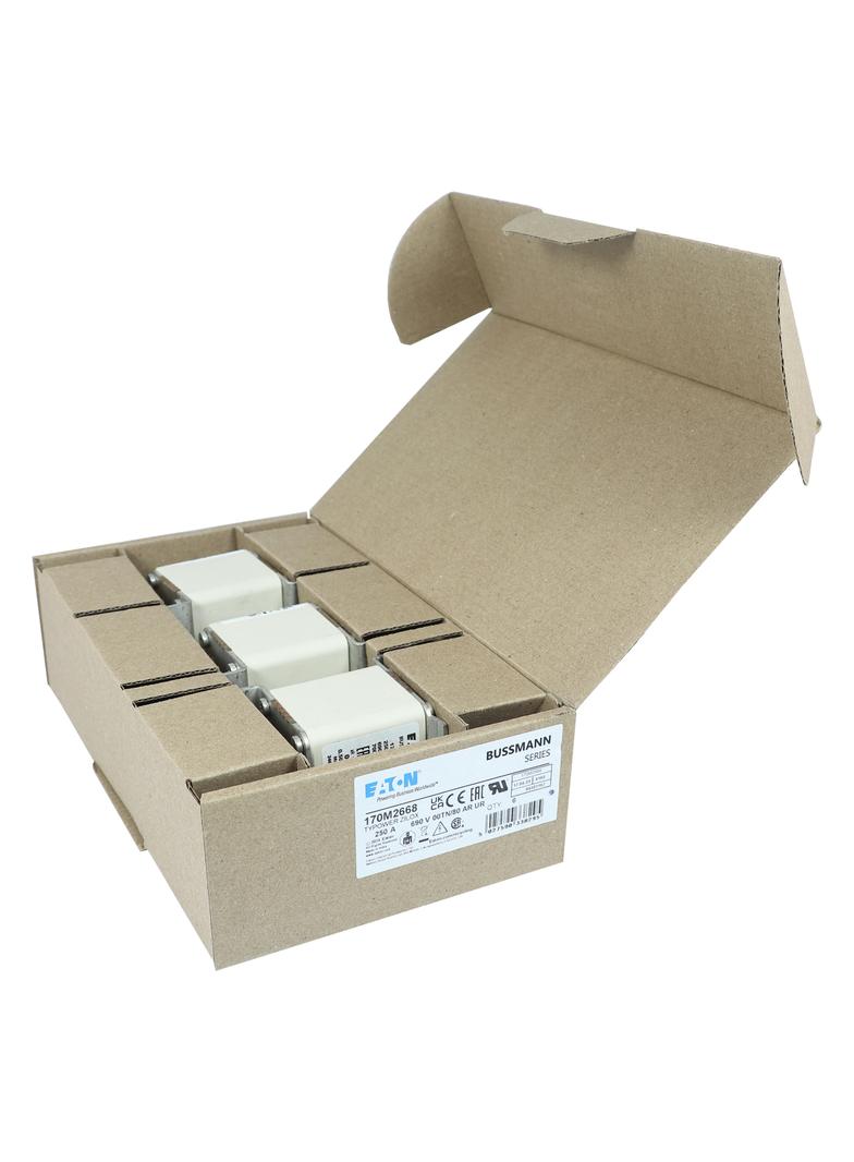 250A 690V aR 00TN/80 TYPE T IND. FUSE Wkładka szybka 250A AC 690V DIN 00 aR DIN IEC nieizol 170M2668