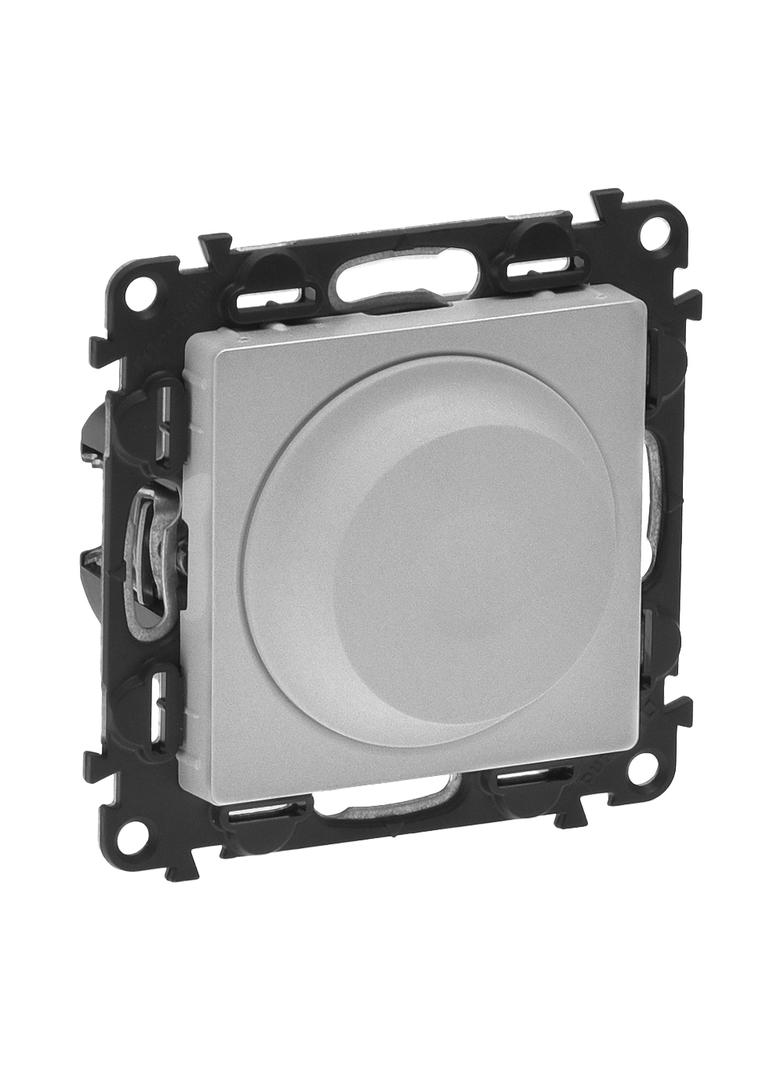 VALENA LIFE ŚCIEMNIACZ OBROTOWY BEZ ZACISKU NEUTRALNEGO ALUMINIUM 230 V~, Legrand