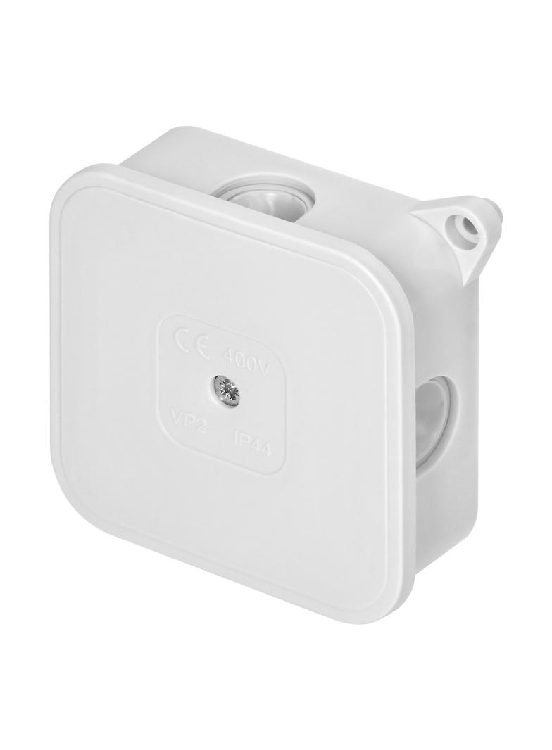 Puszka n/t ECO IP44 400V 4 dławnice gumowe 85x85x35mm biały 60 szt. OR-JB-13806/W/60 ORNO