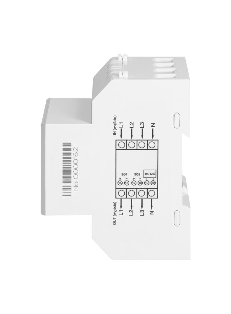 3-fazowy licznik energii elektrycznej, 100A, port RS-485, MID, 4 moduły, DIN TH-35mm, PV-Ready OR-WE-529 ORNO