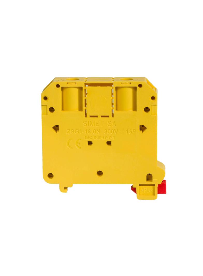 Złączka szynowa gwintowa 2,5-16mm2 żółta ZSG /40szt./ SIMET