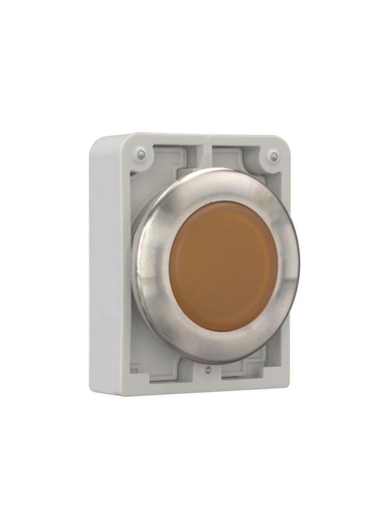 M30I-FL-A-* Lampka sygn. 30mm,płaska,bursztynowa,opis ind. stal nierdz. 188053 EATON